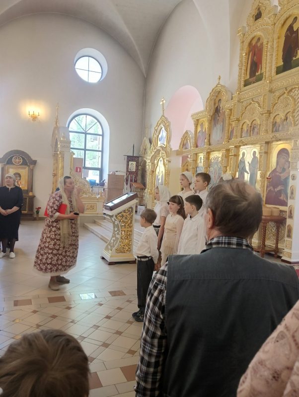 Пасхальное поздравление от воспитанников нашей воскресной школы.